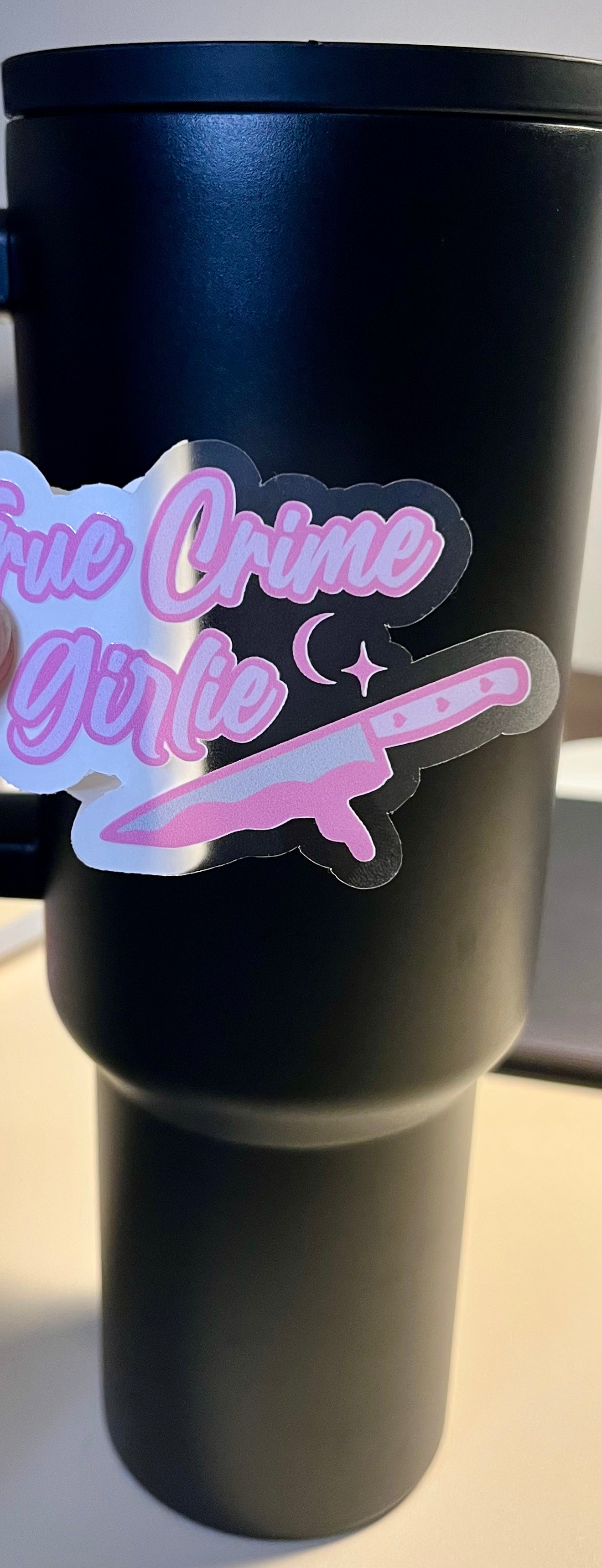 True Crime Girlie Vinyl Sticker