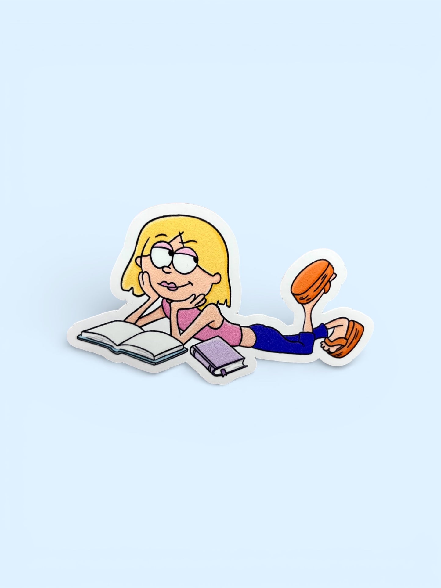 LIZ READING VINYL STICKER