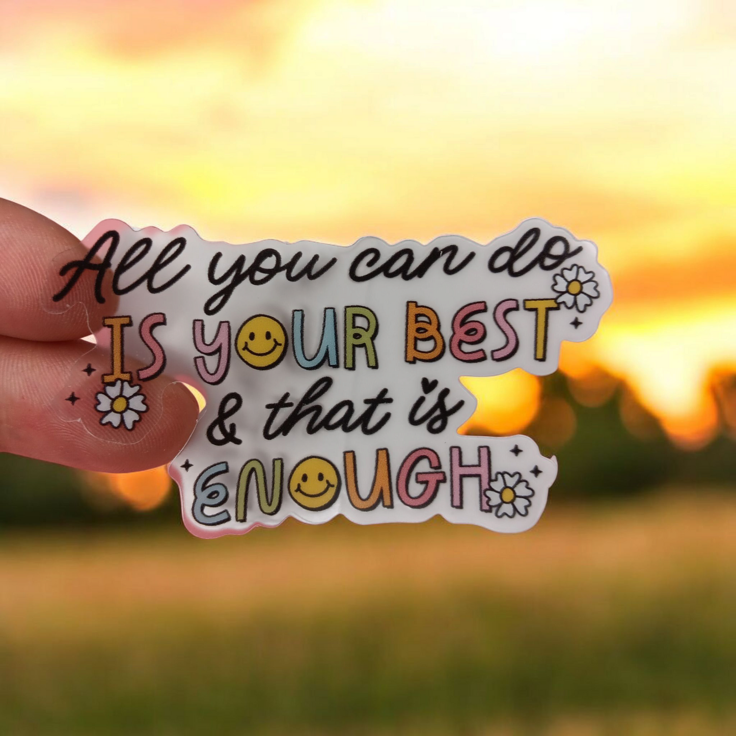 All you can do... VINYL STICKER