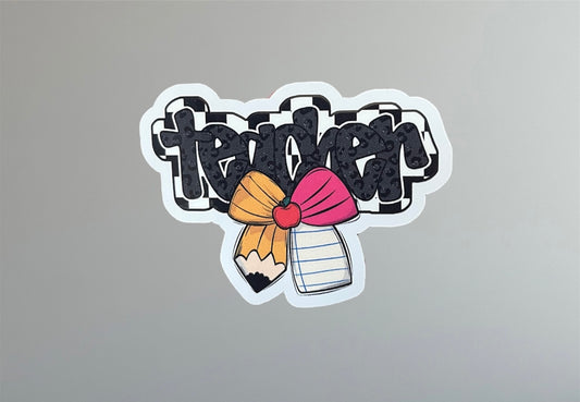 TEACHER VINYL STICKER