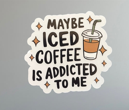 ICED COFFEE VINYL STICKER